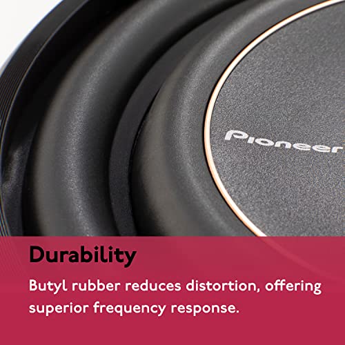 PIONEER TS-D10LS2 - Powerful 10-inch Shallow Subwoofer, 1300 Watts Peak PowerSingle 2 Ohms Voice Coil and Compact Design for Deep Bass,Black PIONEER TS-D10LS2 - Powerful 10-inch Shallow Subwoofer, 1300 Watts Peak PowerSingle 2 Ohms Voice Coil and Compact Design for Deep Bass,Black